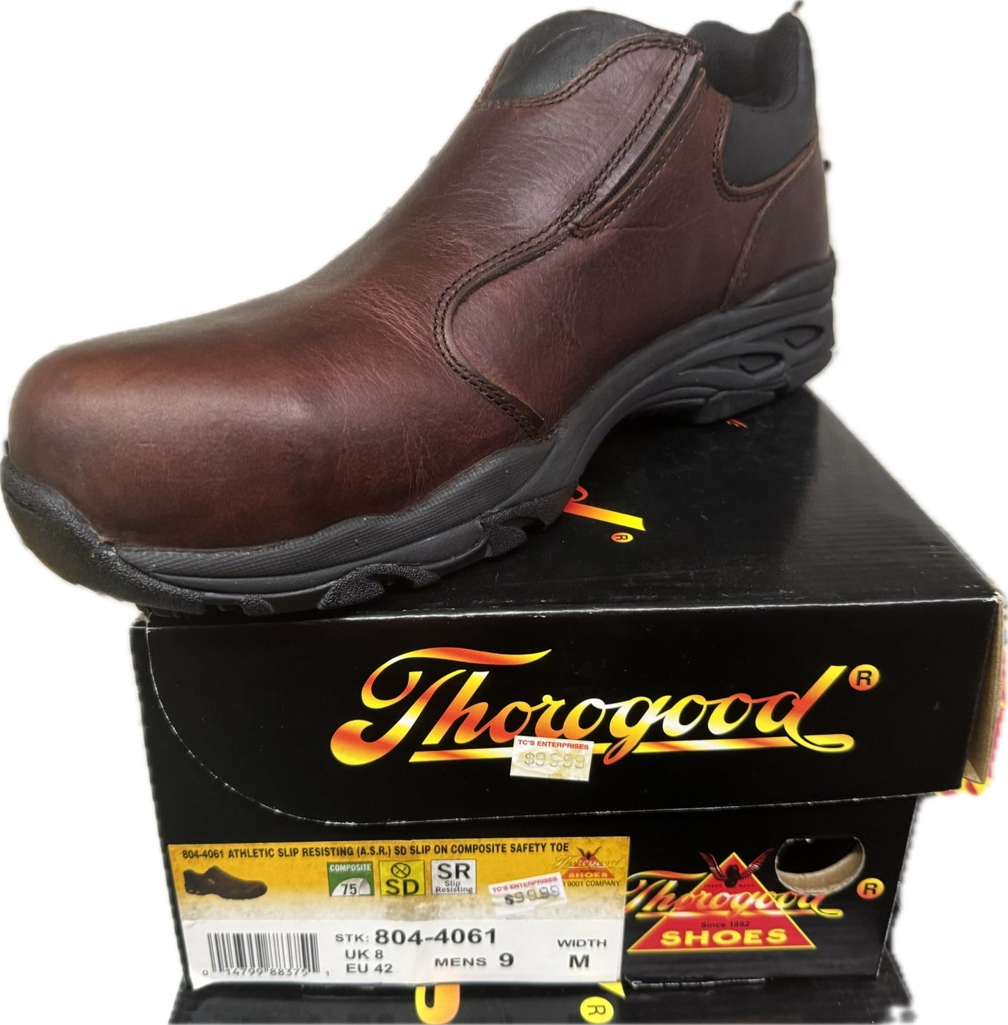 Thorogood Athletic Slip-Resistant Composite Toe Work Shoe – Brown (804-4061)