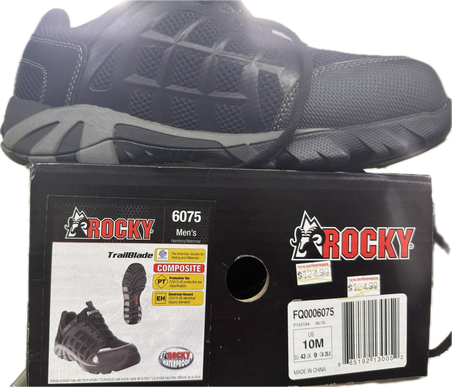 Rocky TrailBlade Composite Toe Waterproof Work Shoes – Black – Men’s Size 10M – Style FQ0006075 – Brand New