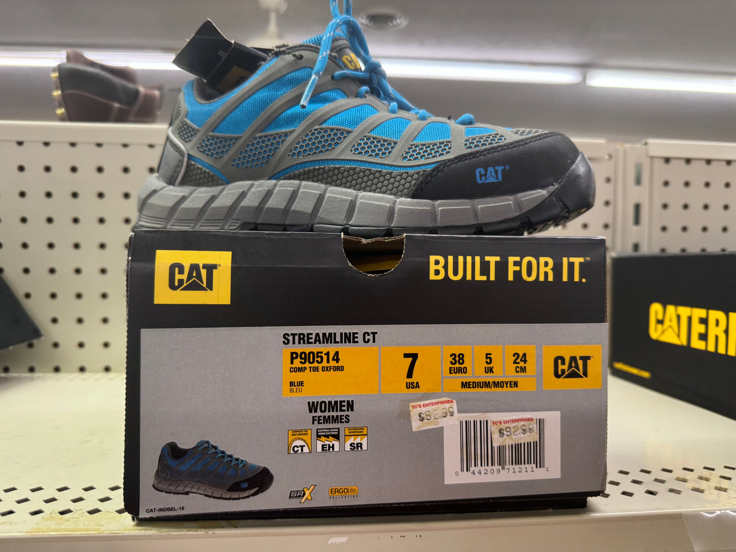 CAT Streamline CT Women’s Composite Toe Work Shoe – Blue (P90514)
