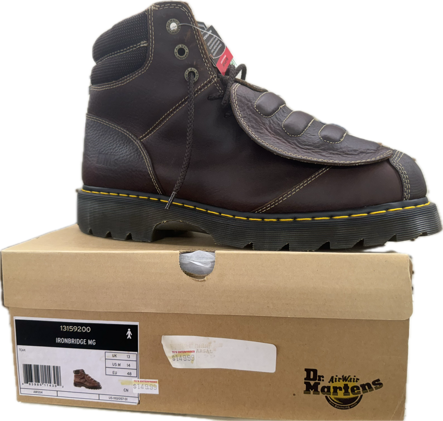 Dr. Martens Ironbridge MG Steel Toe Work Boot – Teak Brown (13159200)