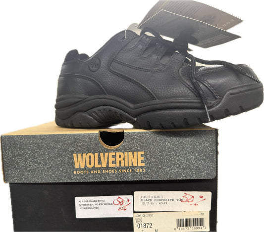 Wolverine Composite Toe ESD Work Shoe – Black (Style 01872)